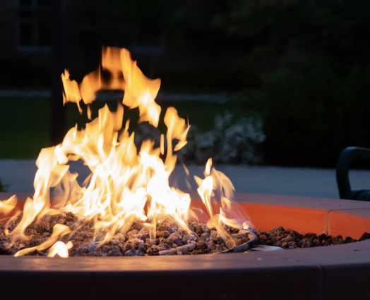 Firepit at night